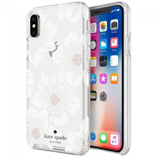 Kate Spade Hollyhock Floral Clear Case for Apple iPhone X Kate Spade Hollyhock Floral Clear Case for Apple iPhone X